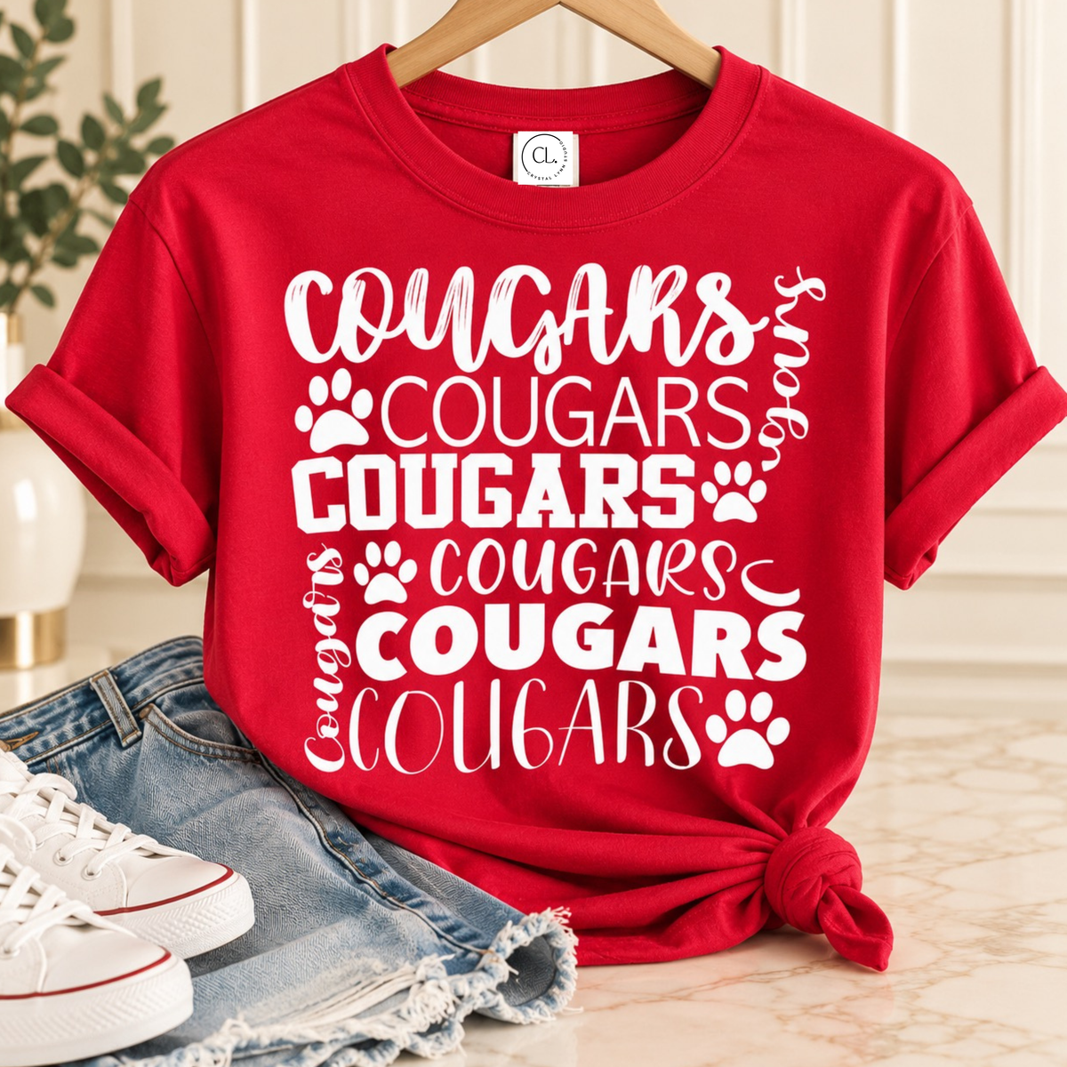 Cougars Cougars Cougars Tee