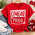 Cougar Pride with Hearts Tee