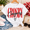 Crosby Cougars Script Tee