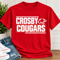 Crosby Cougars Blockout Tee