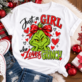 Just a Girl Who Loves Grinch Tee