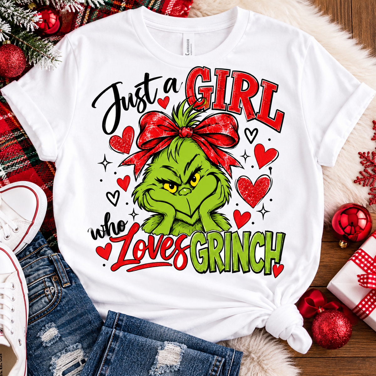 Just a Girl Who Loves Grinch Tee