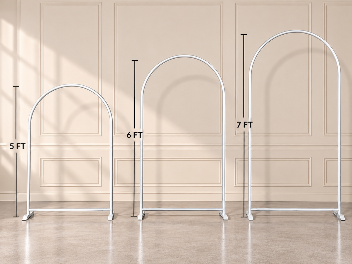 Metal Arch Backdrop Rental | Commercial Grade
