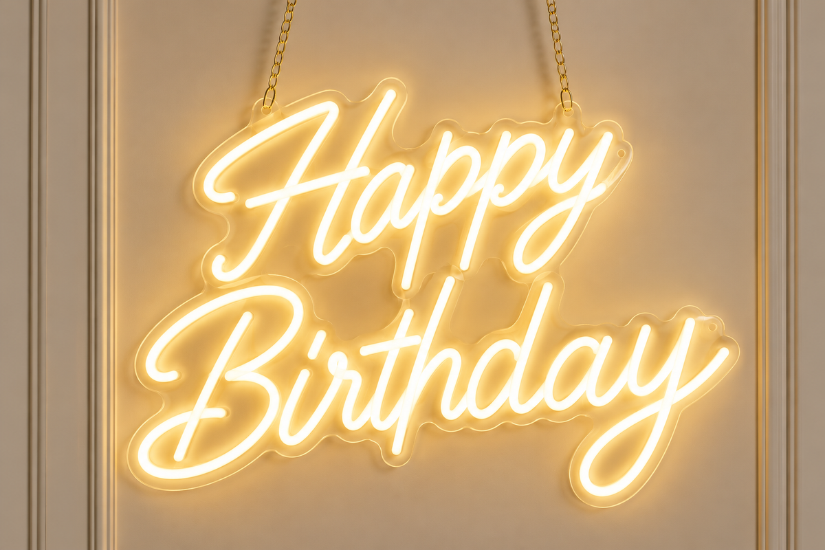 LED Happy Birthday Sign Rental