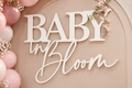 Baby in Bloom Wooden Sign Rental