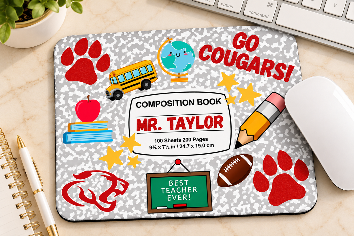 Personalized Teacher Mouse Pads