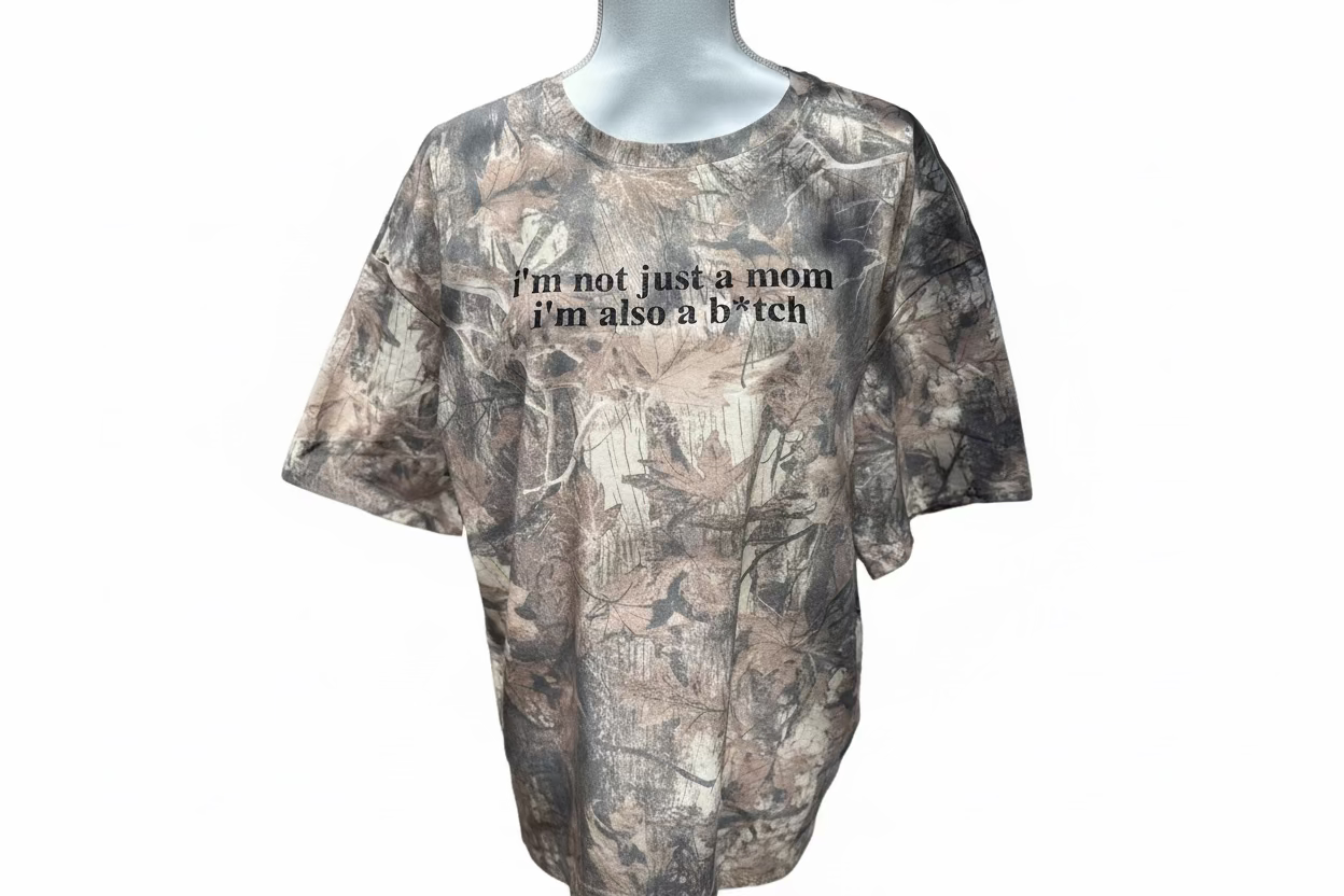 Savage Mom Camo Oversized Tee